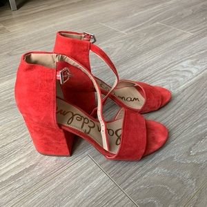 Sam Edelman Tilly suede sandal block heel